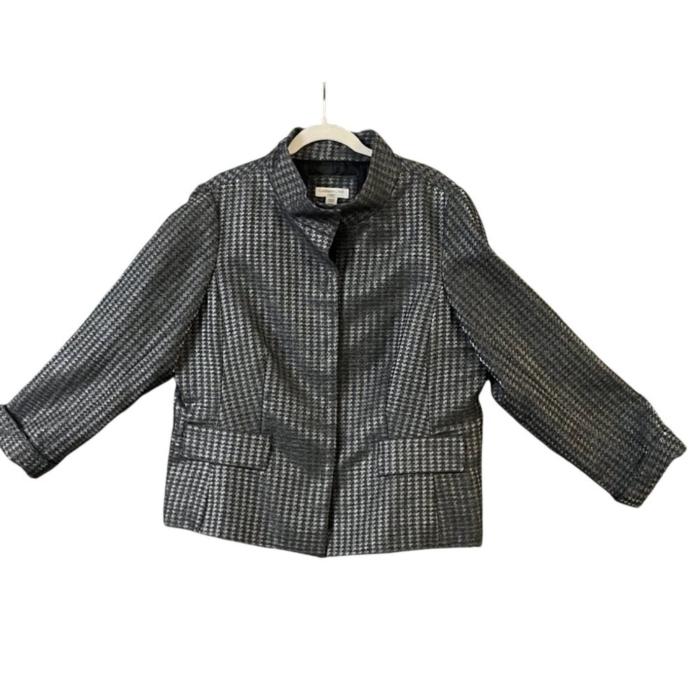 coldwater creek blazer jacket metalic classic size 18w
